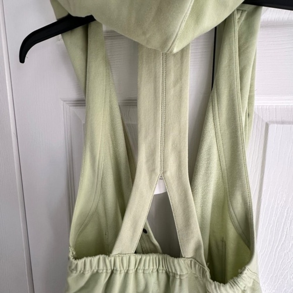 Daily Practice Anthropologie Green Sleeveless Hoodie Dress Casual‎ Athleisure M - Picture 11 of 16